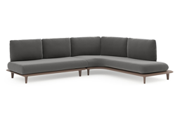 Chaise longue gauche + 2-pl