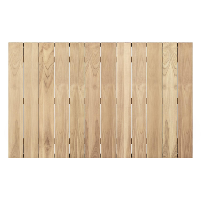 Capri tuintafel in zwart aluminium en teak - L 160 x B 100 x H 75 cm