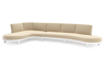 Chaise longue rechts + 3-zit organisch