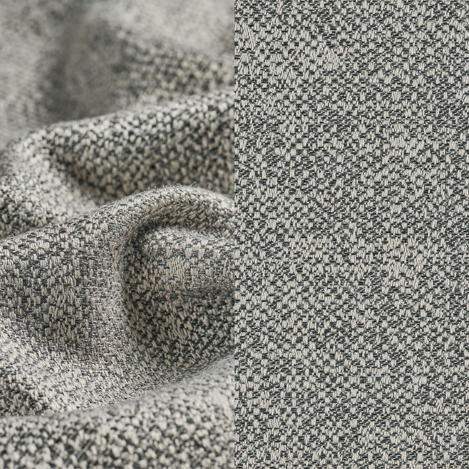 Organo loungestoel in beige aluminium en beige verticaal geweven luxe vlakke rope met chartres drizzle all weather Sunbrella® luxe kussen