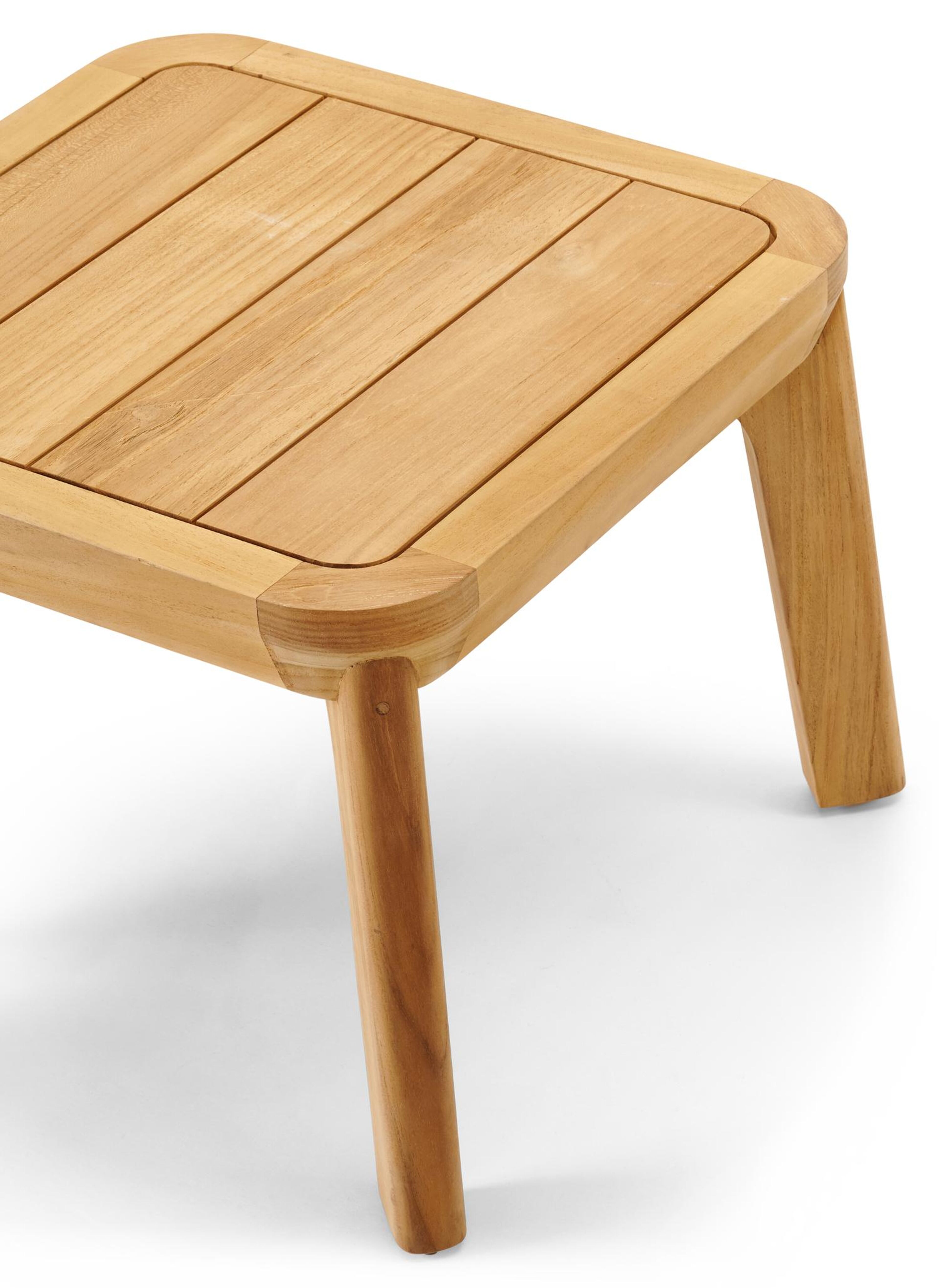 Table d'appoint Orso en teck - Lg. 45 x Lrg. 45 x Haut. 35 cm