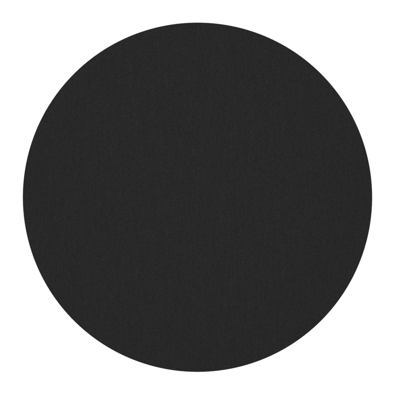 Fano low dining loungetafel in zwart aluminium en volkeramiek nero black - Dia. 85 x H 55 cm