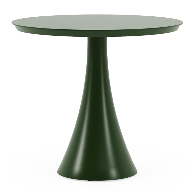 Fano tuintafel rond in groen aluminium - Dia. 85 x H 75 cm