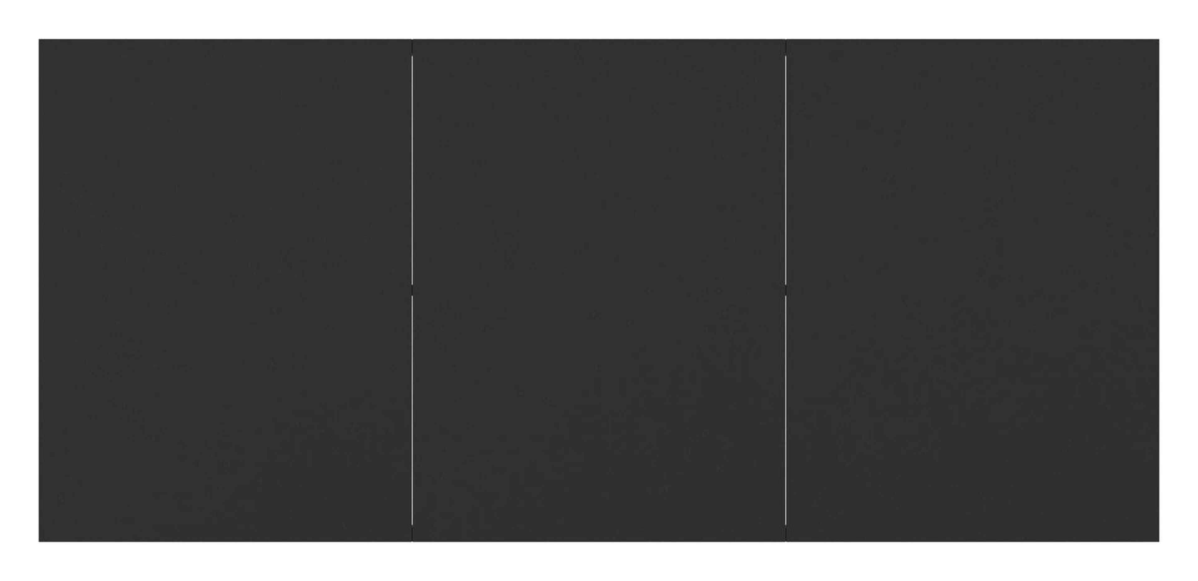 Toma ensemble de jardin rectangulaire en aluminium noir et sintered stone noir avec 6 Bahia chaises de jardin