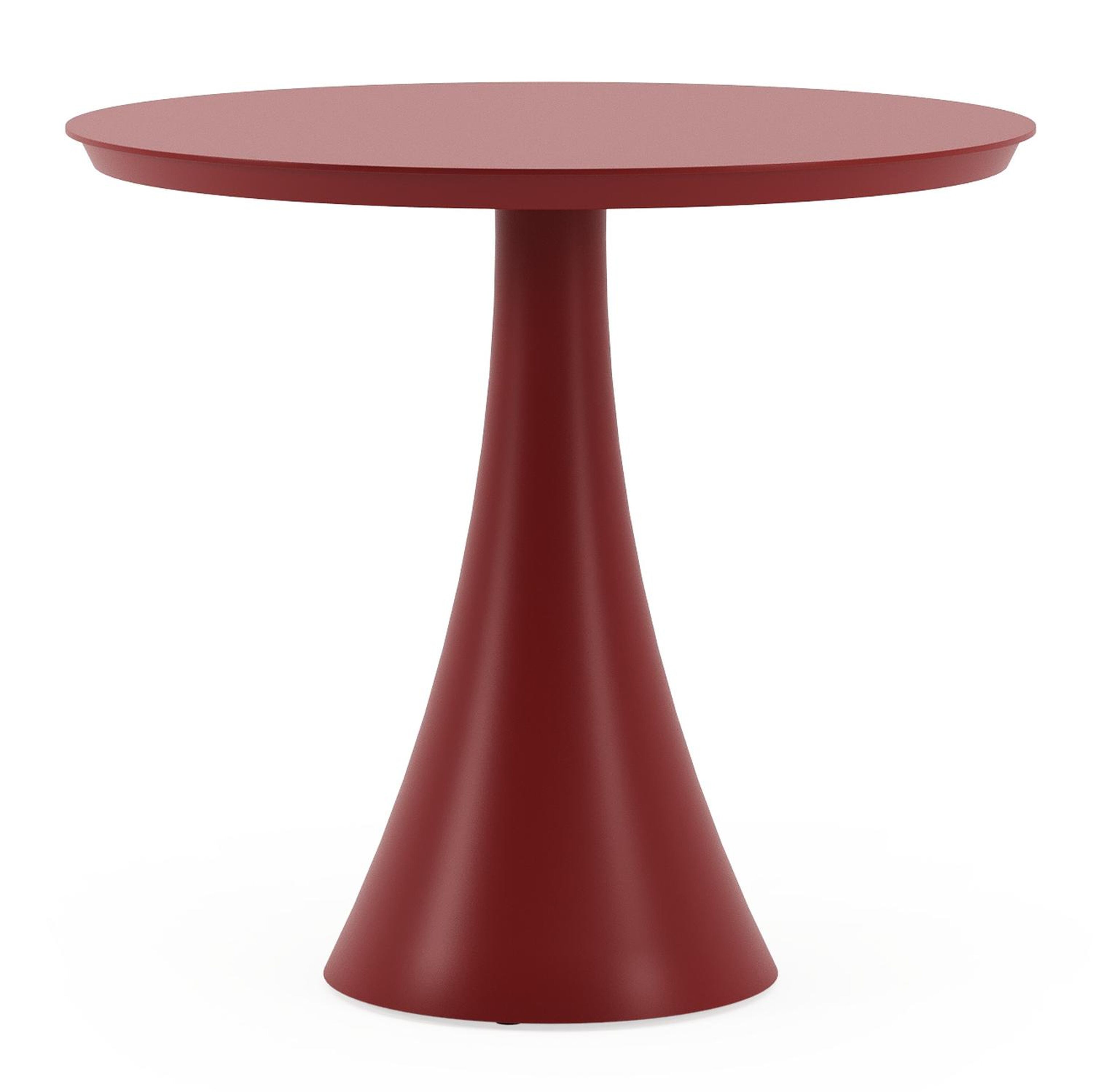 Fano tuintafel rond in ruby aluminium - Dia. 85 x H 75 cm