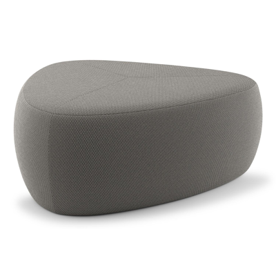 Masso poef in lopi charcoal all weather sunbrella® luxe - B 90 x D 90 x H 35 cm