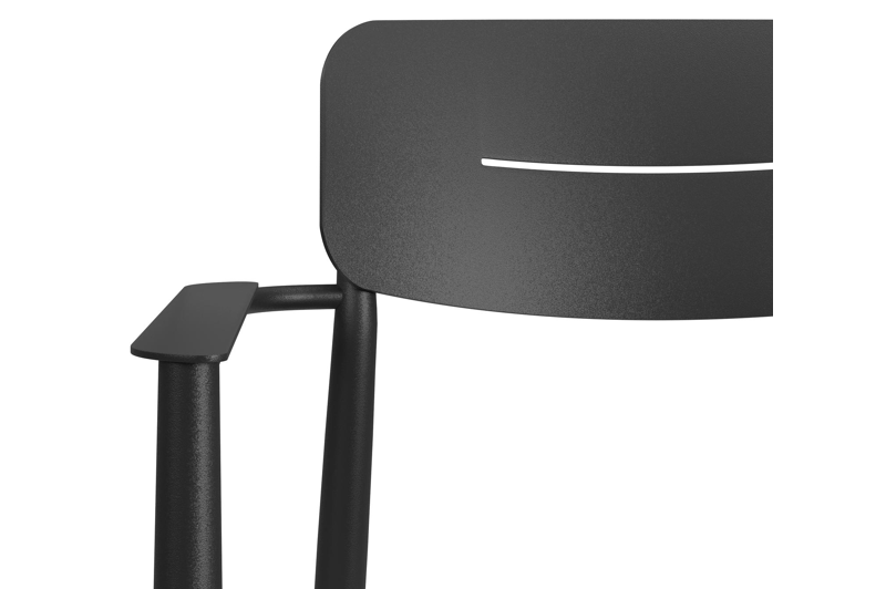 Cosa tuinstoel in zwart aluminium