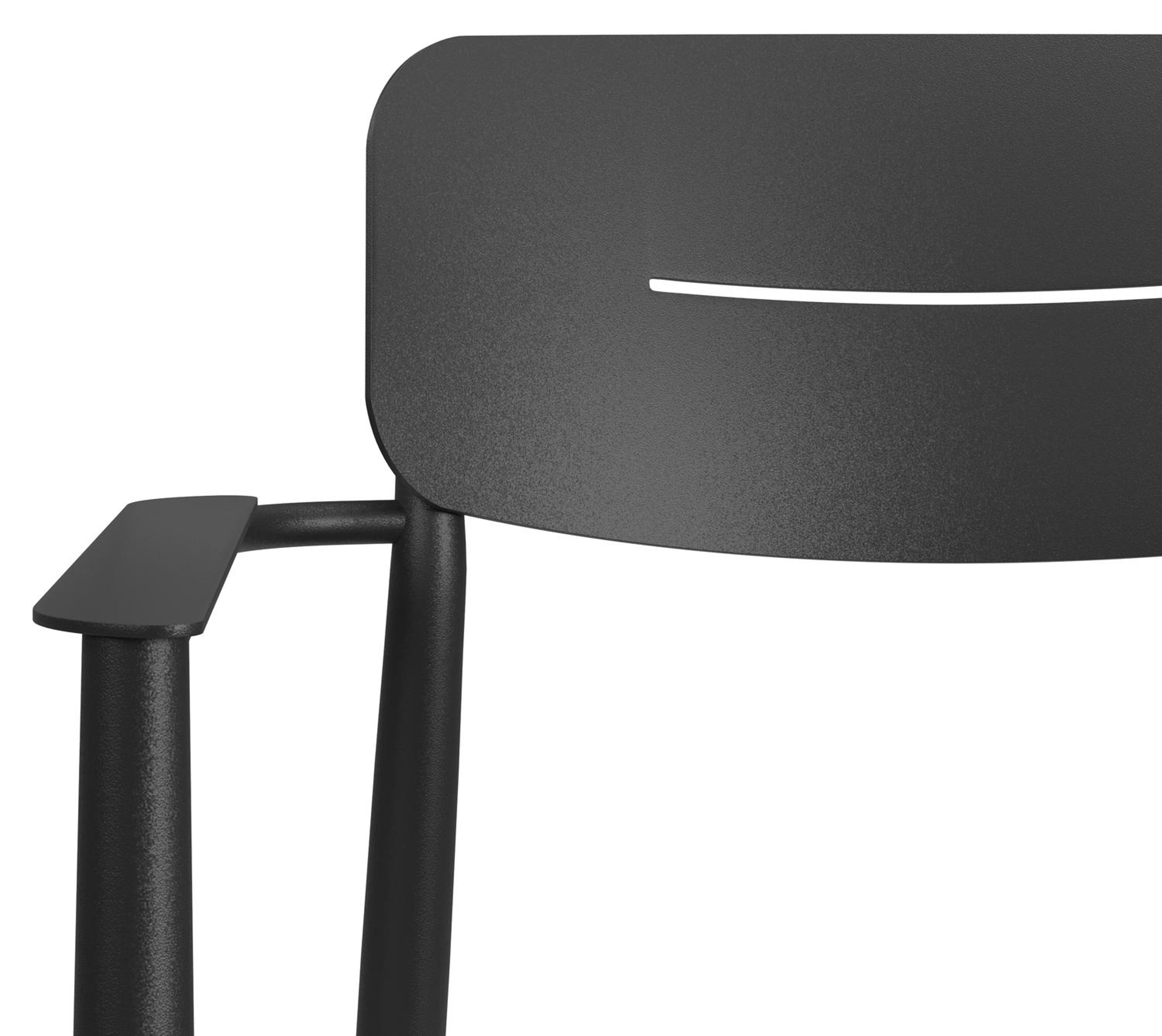 Cosa tuinstoel in zwart aluminium