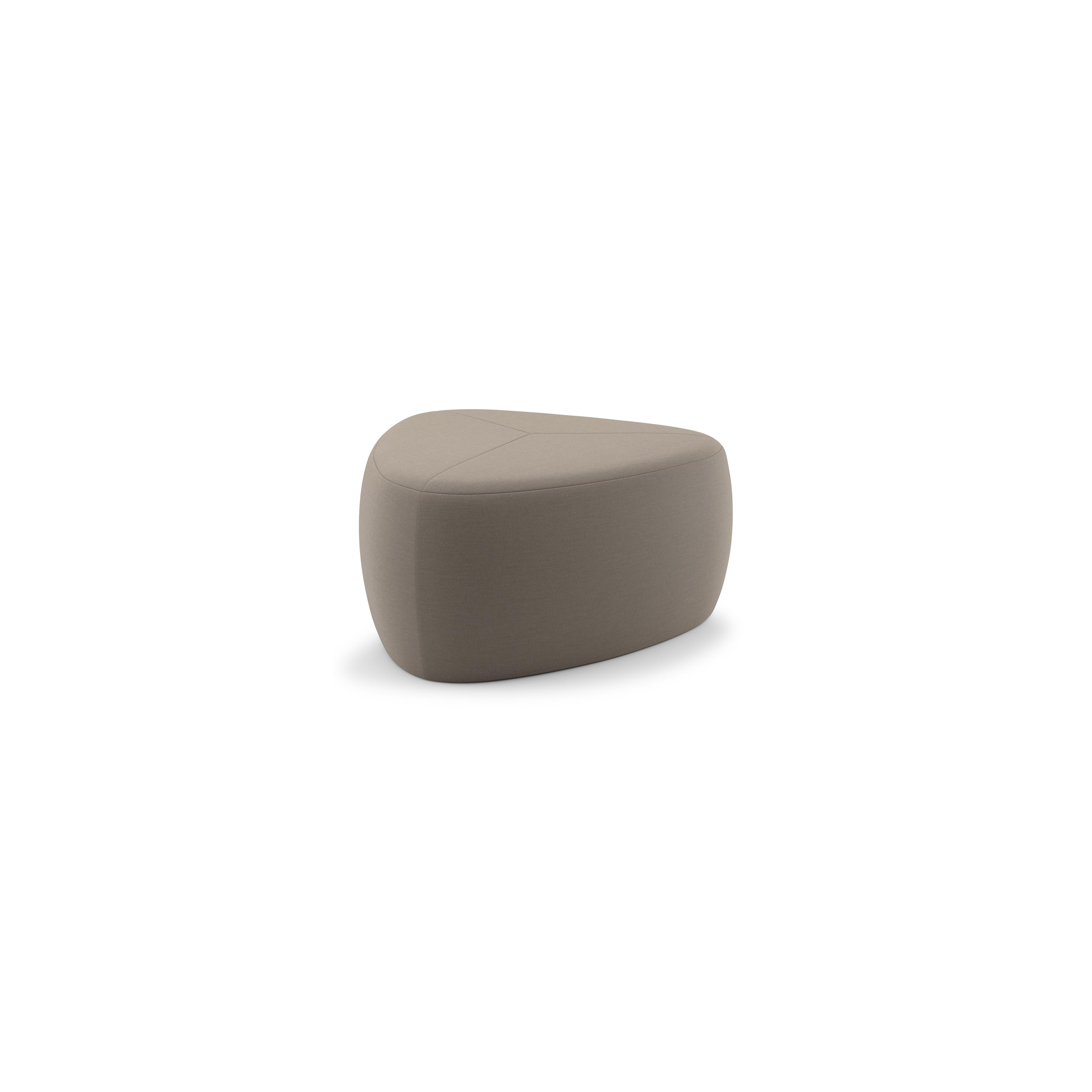 Pouf Masso en sunbrella_luxe natte heather grey - Lg 60 x Prof 60 x H 35 cm