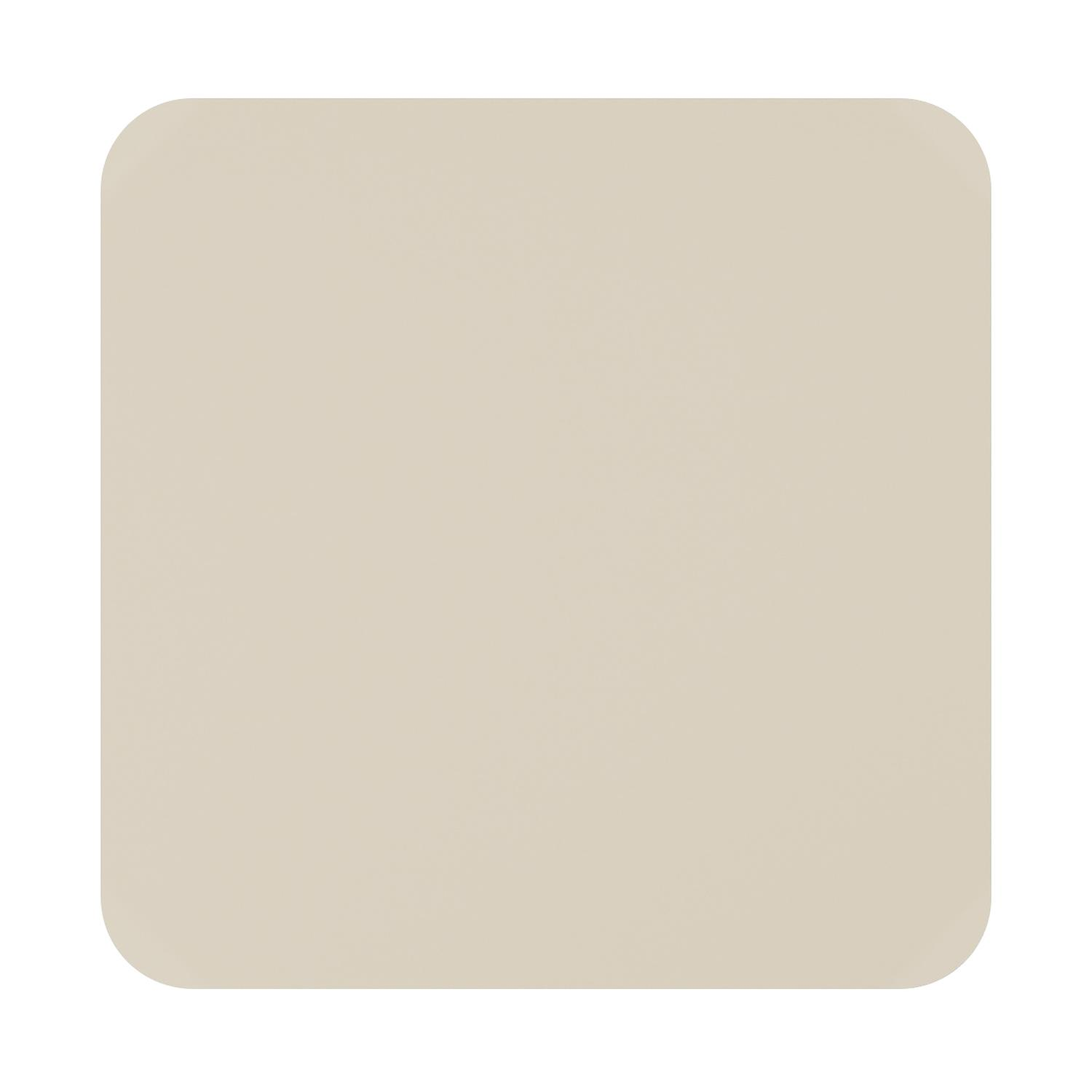 Table de jardin Orso carré arrondi en aluminium beige - Lg. 90 x Lrg. 90 x Haut. 75 cm