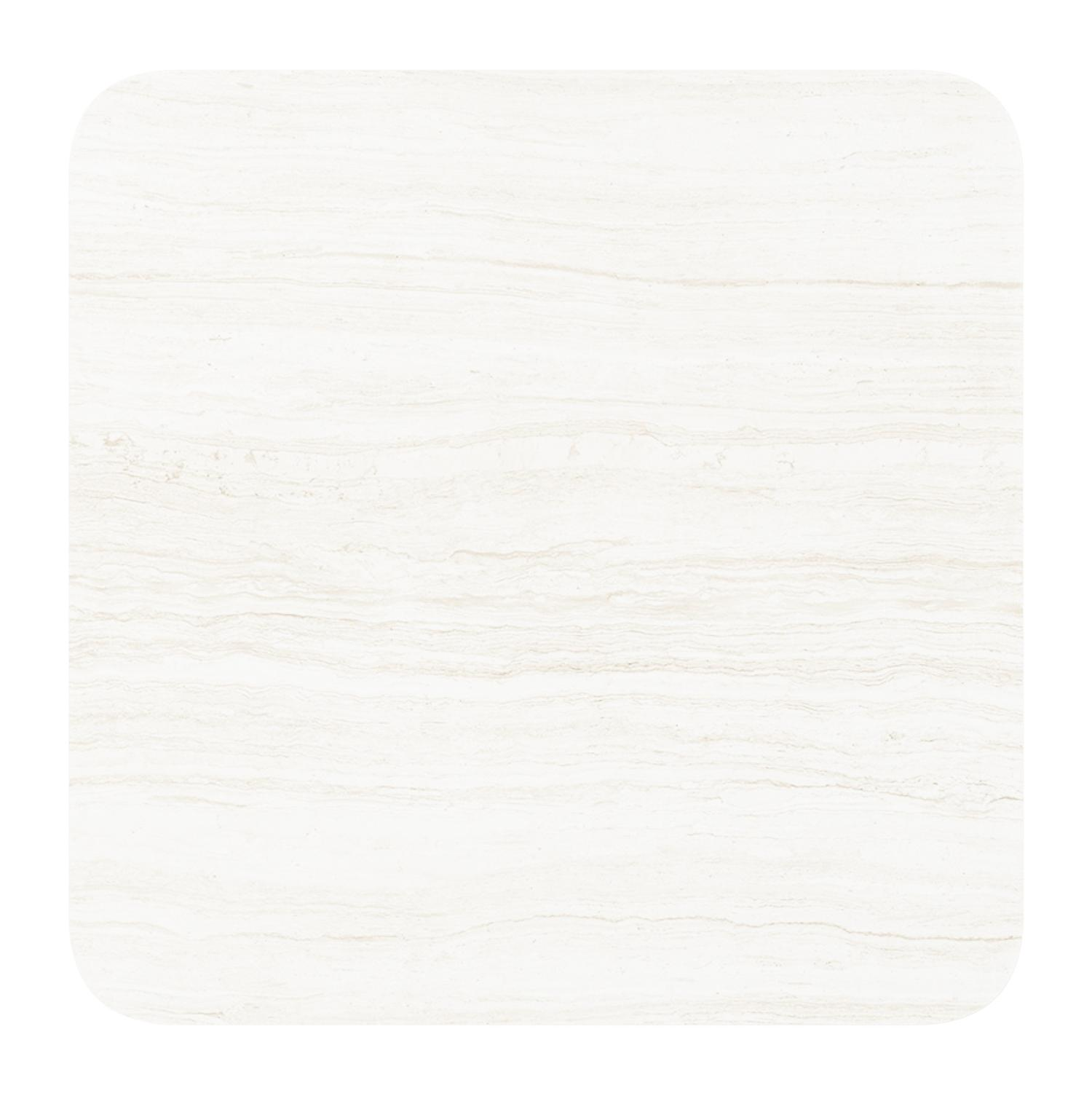 Table de jardin Fano basculante carré arrondi en aluminium beige et céramique pleine Calista Lg. 80 x Lrg. 80 x Haut. 72.50 cm