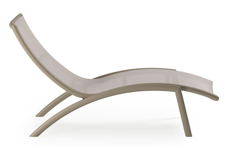 Siena ligbed in beige aluminium