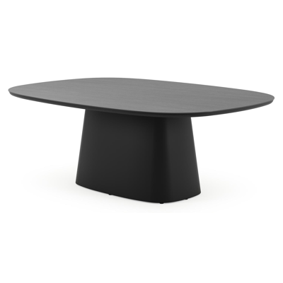 Amico tuintafel bombo xl in zwart aluminium en volkeramiek Basalt Black - L 210 x B 148 x H 73.5 cm