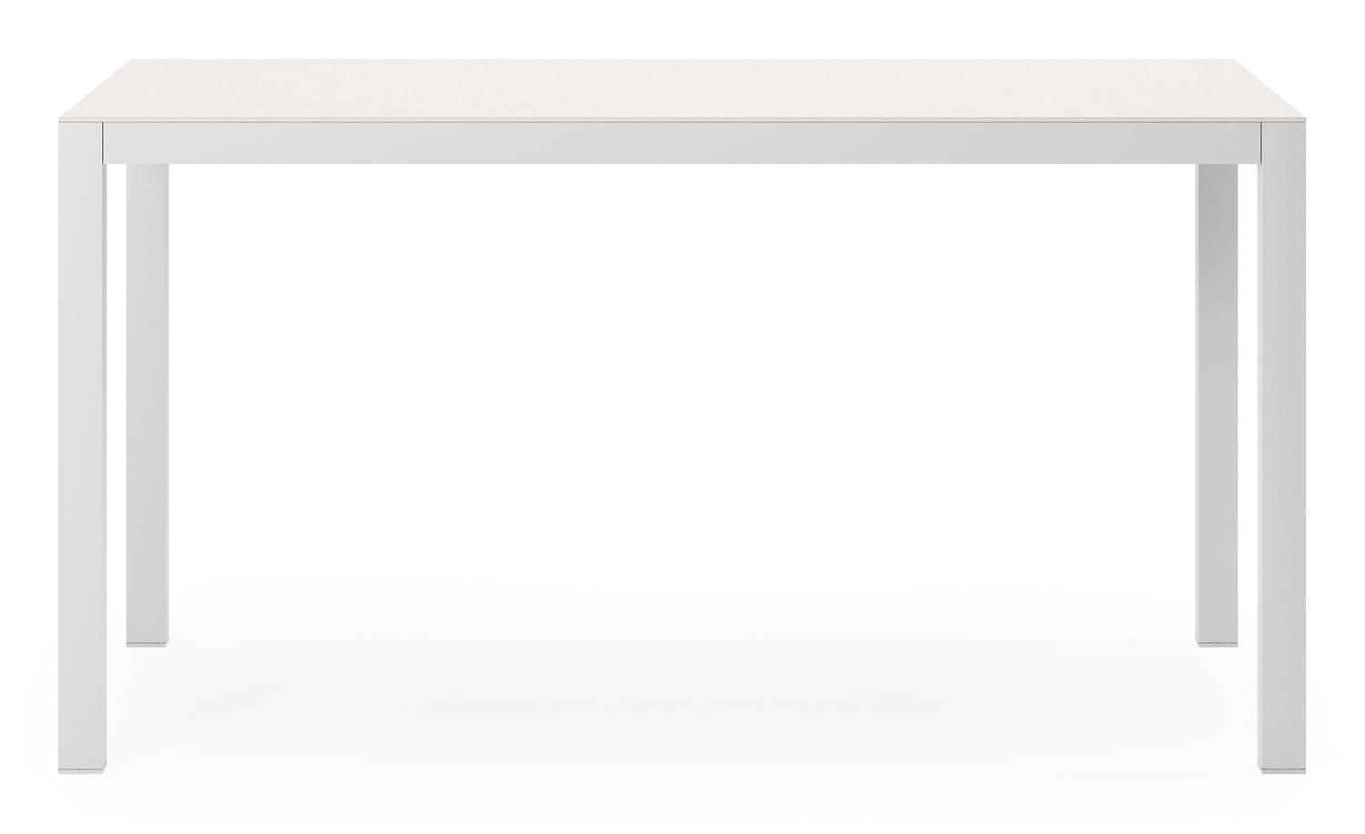 Feltro tuinset in wit aluminium en sintered stone Crema minerale met 2 Cosa tuinstoelen