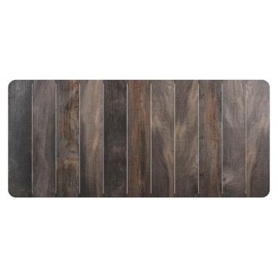 Table de jardin Ellara en aluminium blanc et carreaux en céramique gris - Lg 220 x Larg. 100 x H 73.5 cm