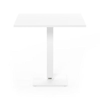 Callas kantelbare tuintafel in wit aluminium - L 120 x B 80 x H 73 cm