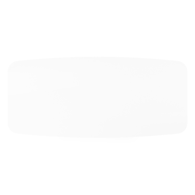 Table de jardin Cesano en aluminium blanc et céramique pleine arctic white - Lg 255 x Larg. 115 x H 75 cm