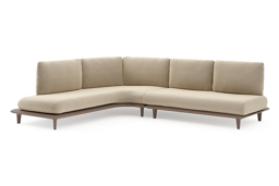 Chaise longue rechts + 2-zit