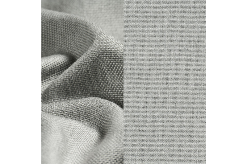 Lacrima teak stoelkussen in all weather sunbrella® luxe natte grey chine