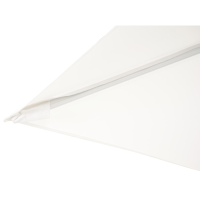Avola zweefparasol met tiltfunctie in wit aluminium met wit weather+ softtouch parasoldoek - L1 300 x L2 300 cm (zonder voet)