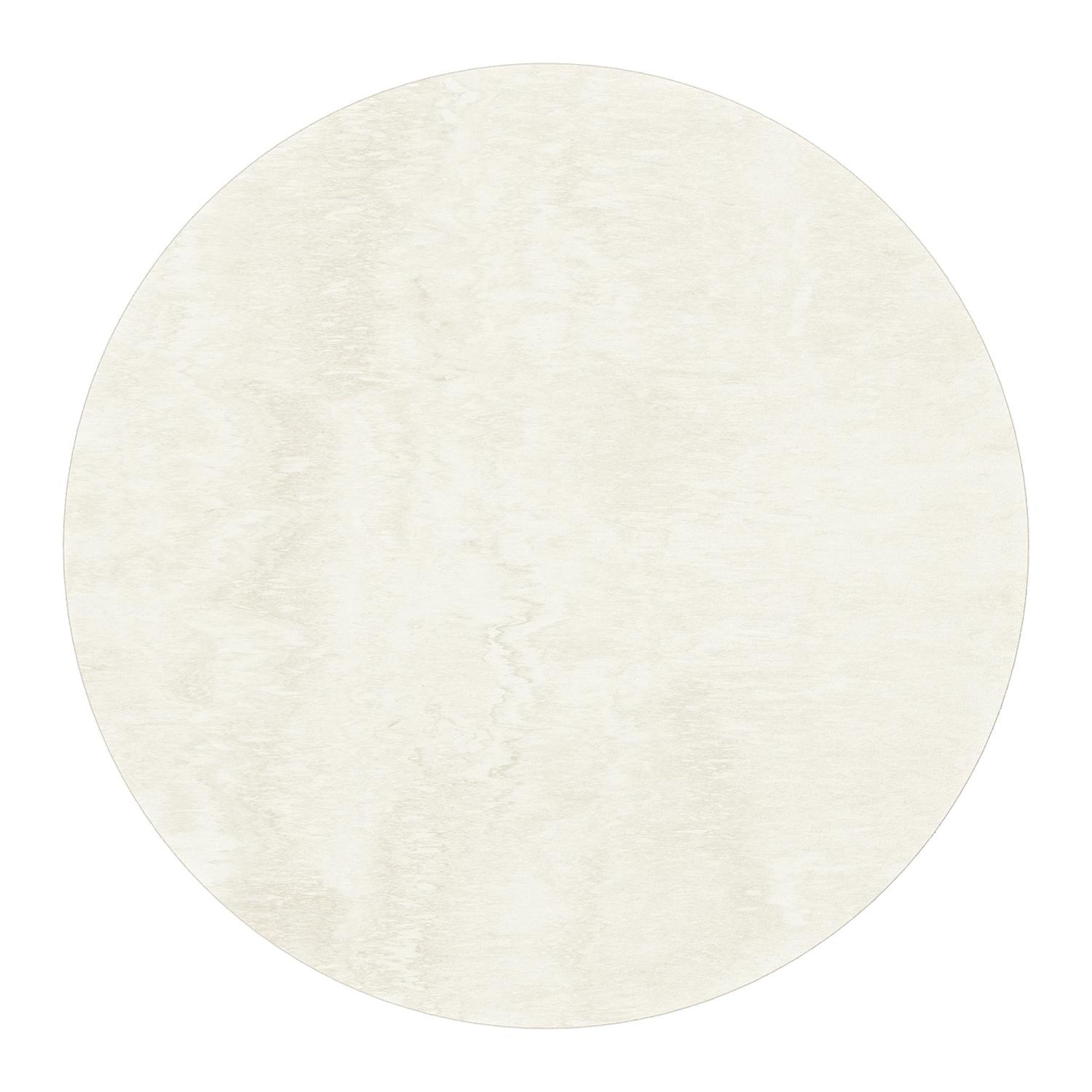 Erla loungetafel in beige aluminium en beige verticaal geweven ronde rope en beige sintered stone - Dia. 60 x H 35 cm