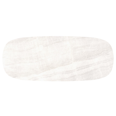 Amico tuintafel bombo in zwart aluminium en volkeramiek Taj Mahal - L 320 x B 130 x H 73.5 cm