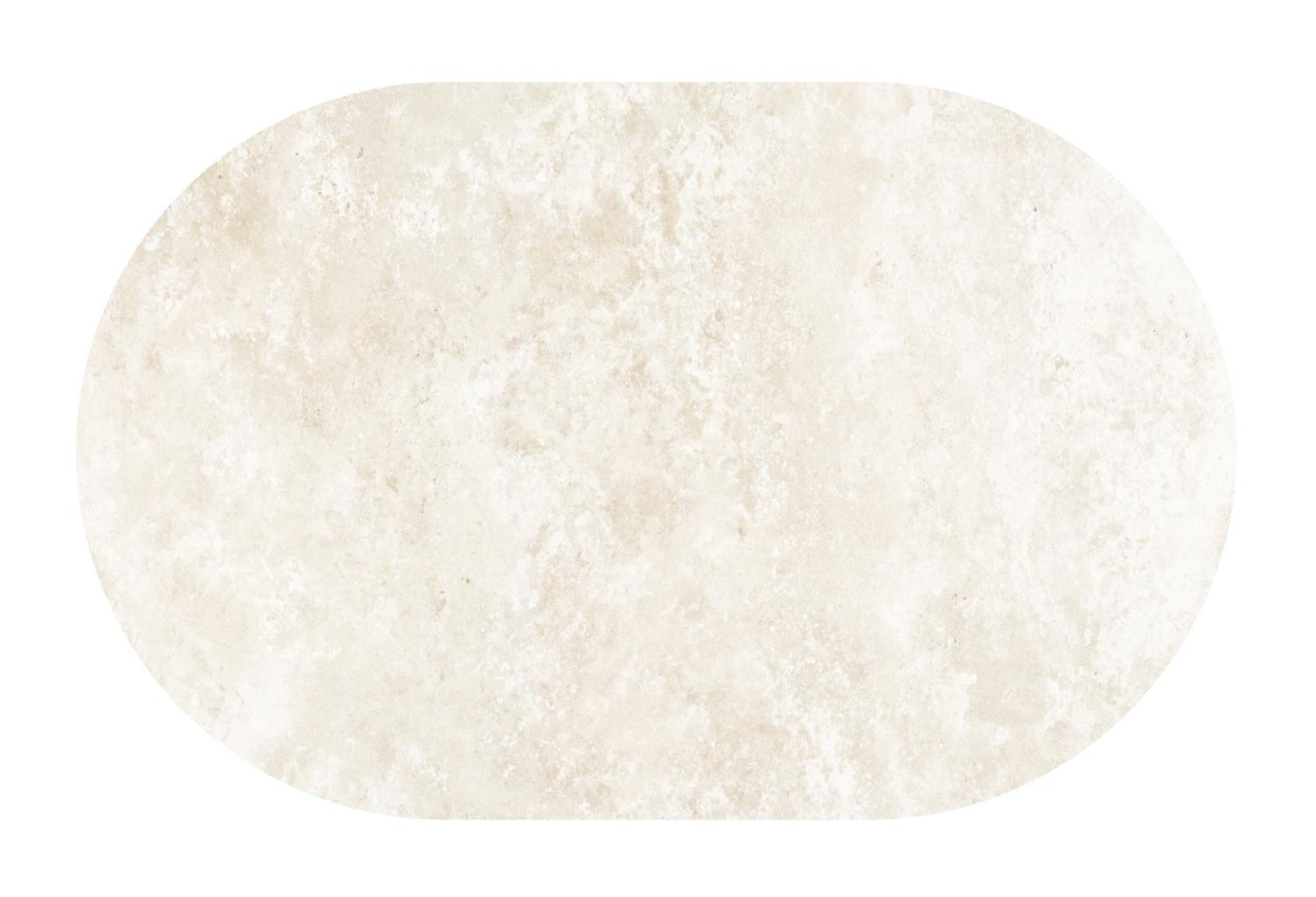 Table de jardin Teramo inclinable bombo en aluminium beige et céramique pleine Rapolano - Lg. 110 x Lrg. 70 x Haut. 74 cm