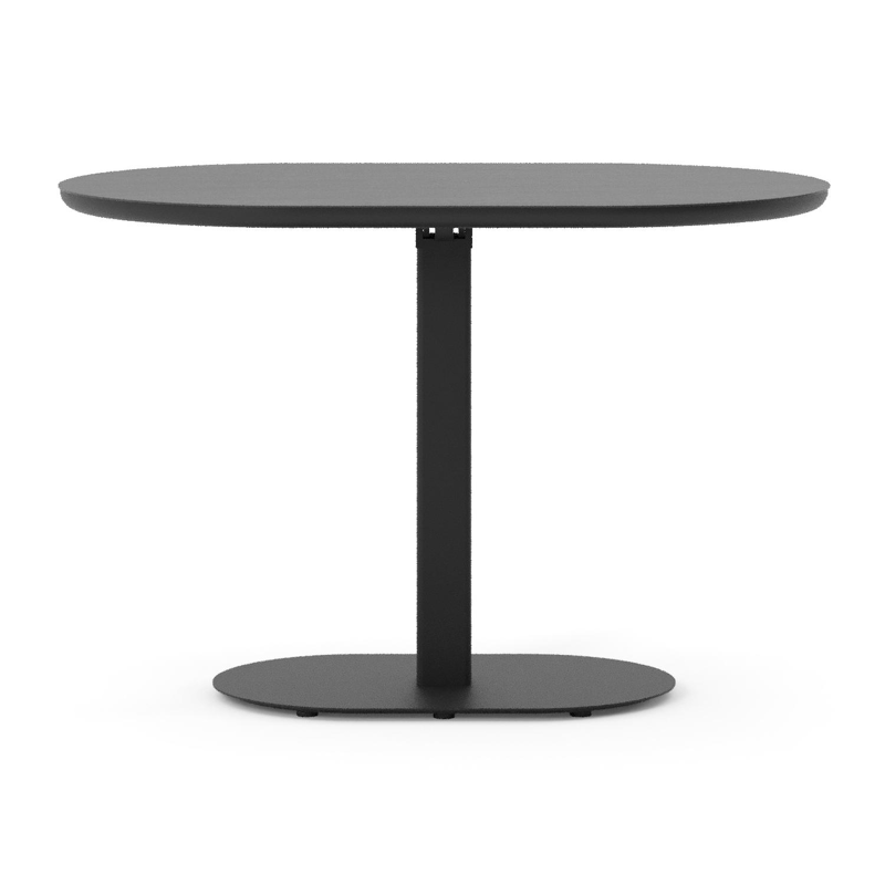 Table de jardin Teramo inclinable bombo en aluminium noir et céramique pleine Basalt Black - Lg. 110 x Lrg. 70 x Haut. 73.7 cm