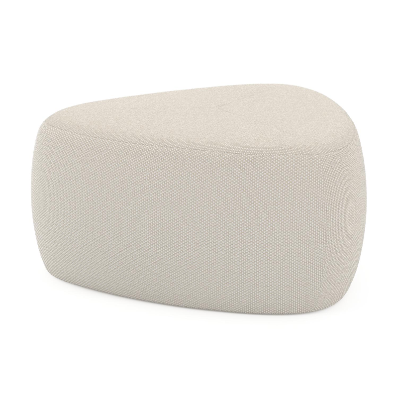 Masso poef in althea off white all weather cosytica - B 60 x D 60 x H 35 cm