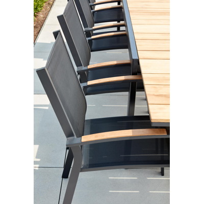 Tafelblad in teak - Naturel - L 240  x B 100 cm