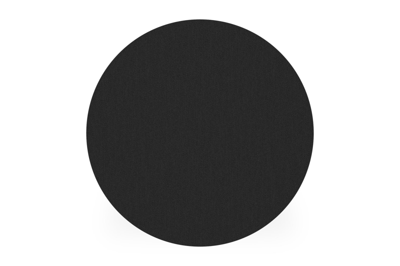 Fano low dining loungetafel in zwart aluminium en volkeramiek nero black - Dia. 65 x H 55 cm