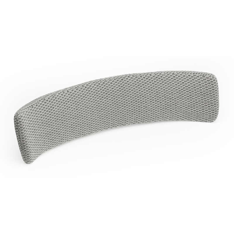 Coussin de dos chaise Lacrima - Donato en all weather sunbrella® luxe lopi ash