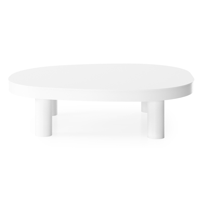 Donato loungetafel in wit aluminium - L 91 x B 76 x H 25 cm