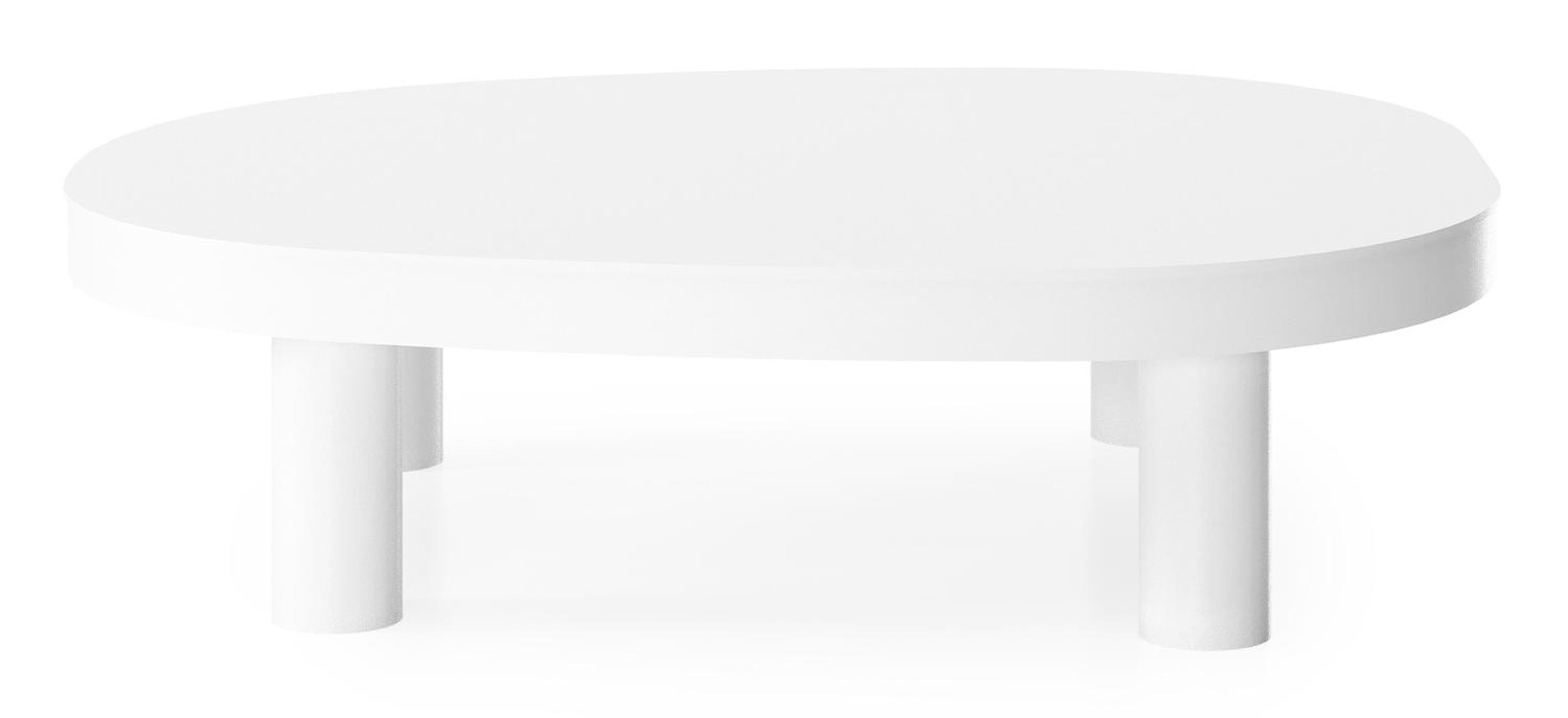 Donato loungetafel in wit aluminium - L 91 x B 76 x H 25 cm