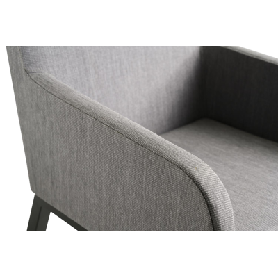 Livo tuinset in zwart aluminium en teak naturel tafelblad met 8 Rivo tuinstoelen