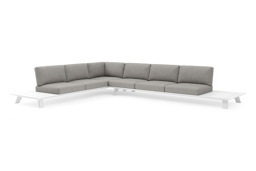 3-zit hoek links of rechts + 3-zit + zijtafels