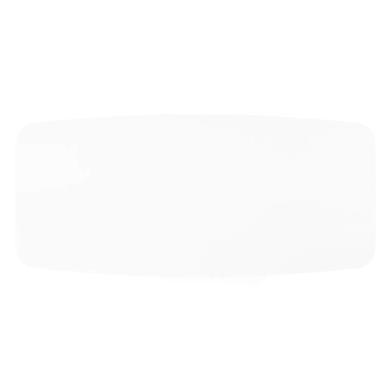 Orso tuintafel bootvorm in wit aluminium en volkeramiek arctic white - L 255 x B 115 x H 75 cm