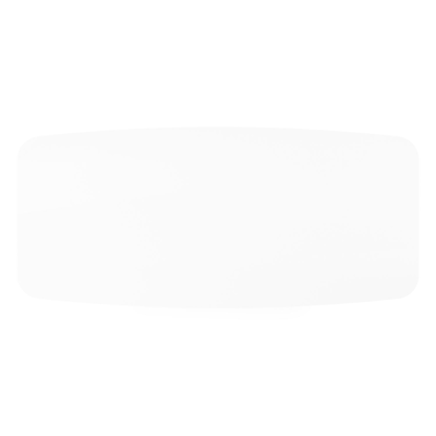 Orso tuintafel bootvorm in wit aluminium en volkeramiek arctic white - L 255 x B 115 x H 75 cm