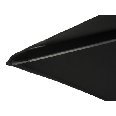 Copica zweefparasol met tiltfunctie in zwart aluminium met zwart polyester parasoldoek - L1 300 x L2 300 cm (met voet)