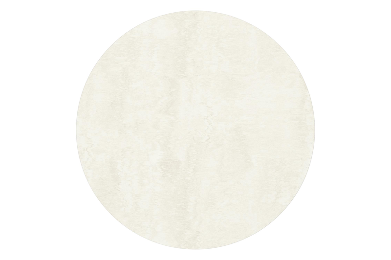 Erla loungetafel in beige aluminium en beige rope met sintered stone beige - Dia. 90 x H 30 cm