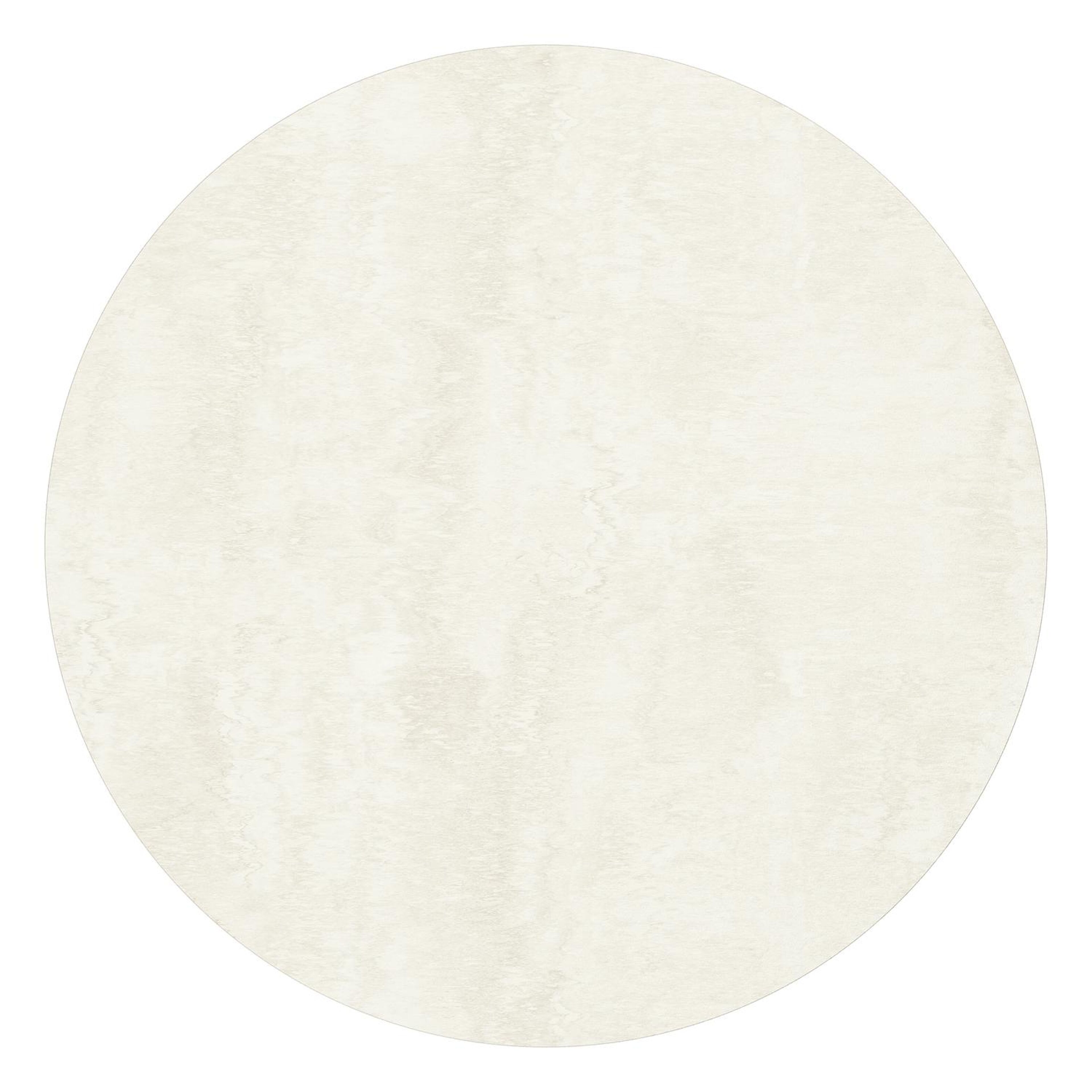 Table basse Erla en aluminium beige et corde ronde beige tissée verticalement en corde beige et sintered stone beige - Diam. 90 x Haut. 30 cm