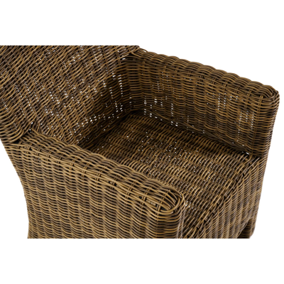 Beauville tuinstoel in bruin wicker