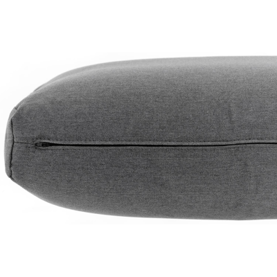 Puglia loungehoek in zwart aluminium en teak met grijs weather+ softtouch kussens