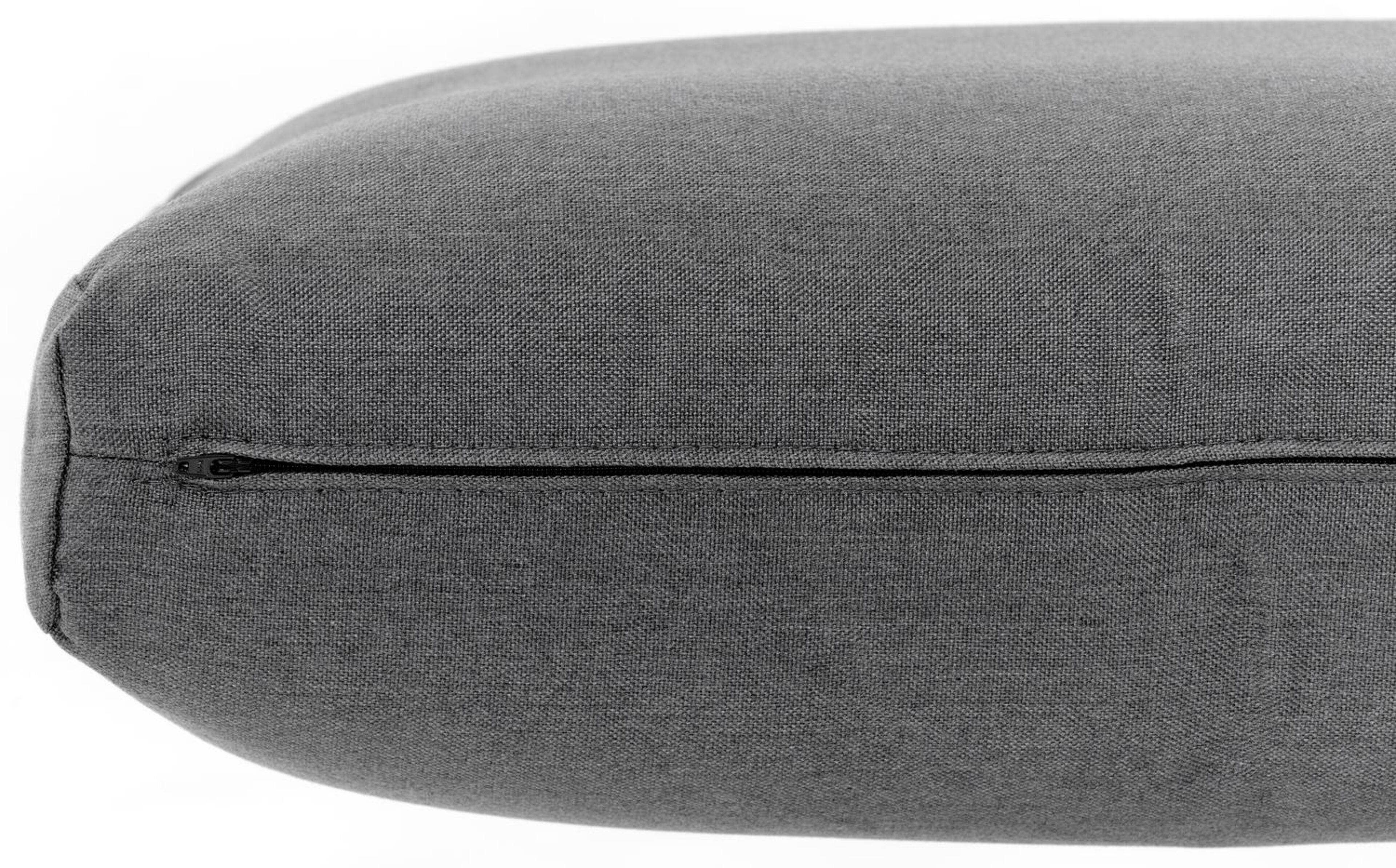 Salon de jardin d'angle Puglia en aluminium blanc avec coussins en weather+ softtouch gris