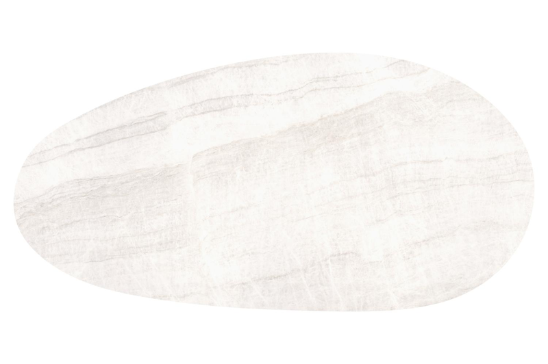 Amico tuintafel mango in beige aluminium en volkeramiek Taj Mahal - L 260 x B 130 x H 73.5 cm