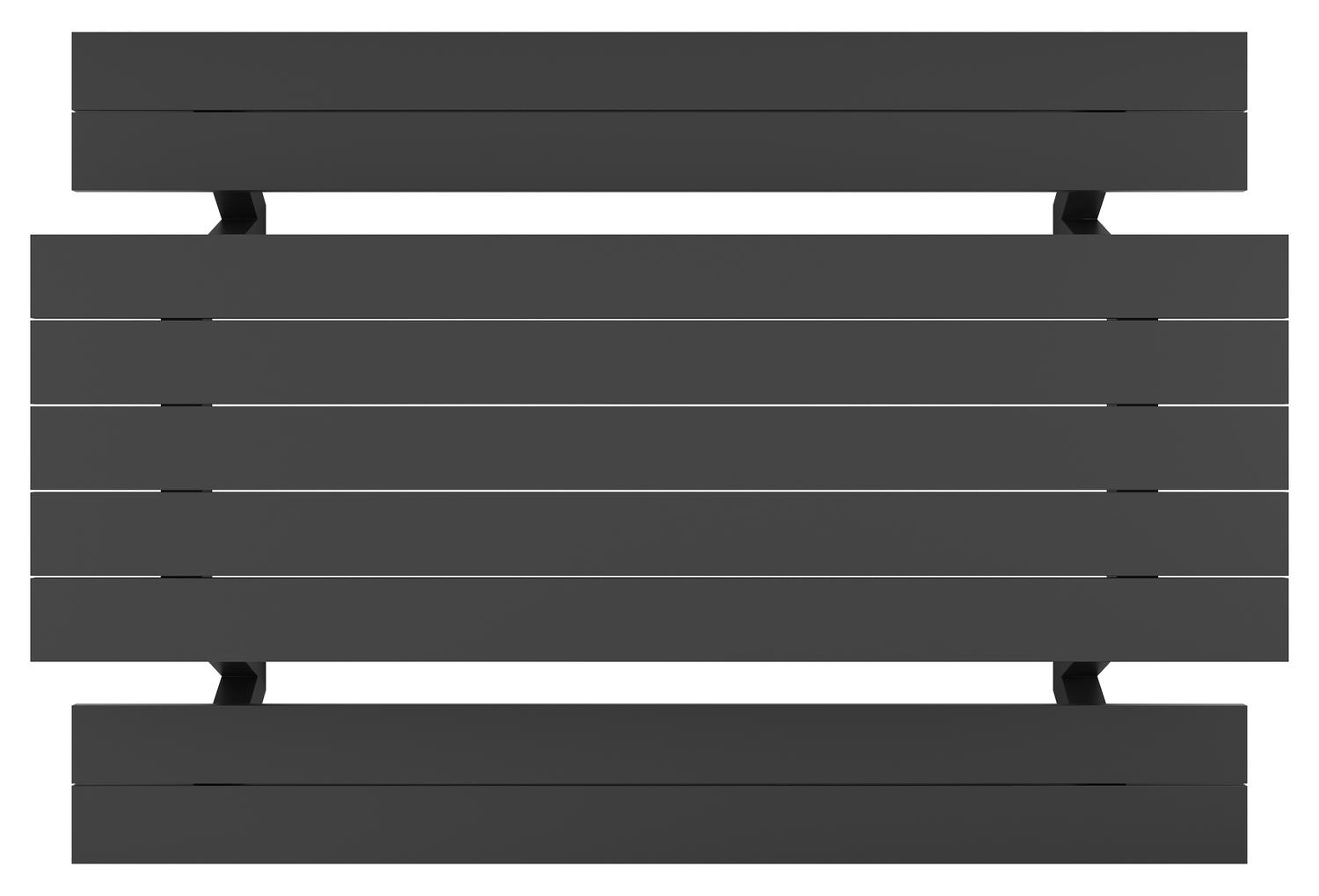 Norma picknicktafel in zwart aluminium - L 300 x B 213 x H 74 cm