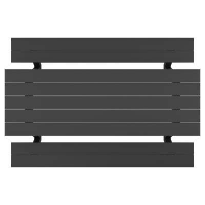 Norma picknicktafel in zwart aluminium - L 300 x B 213 x H 74 cm