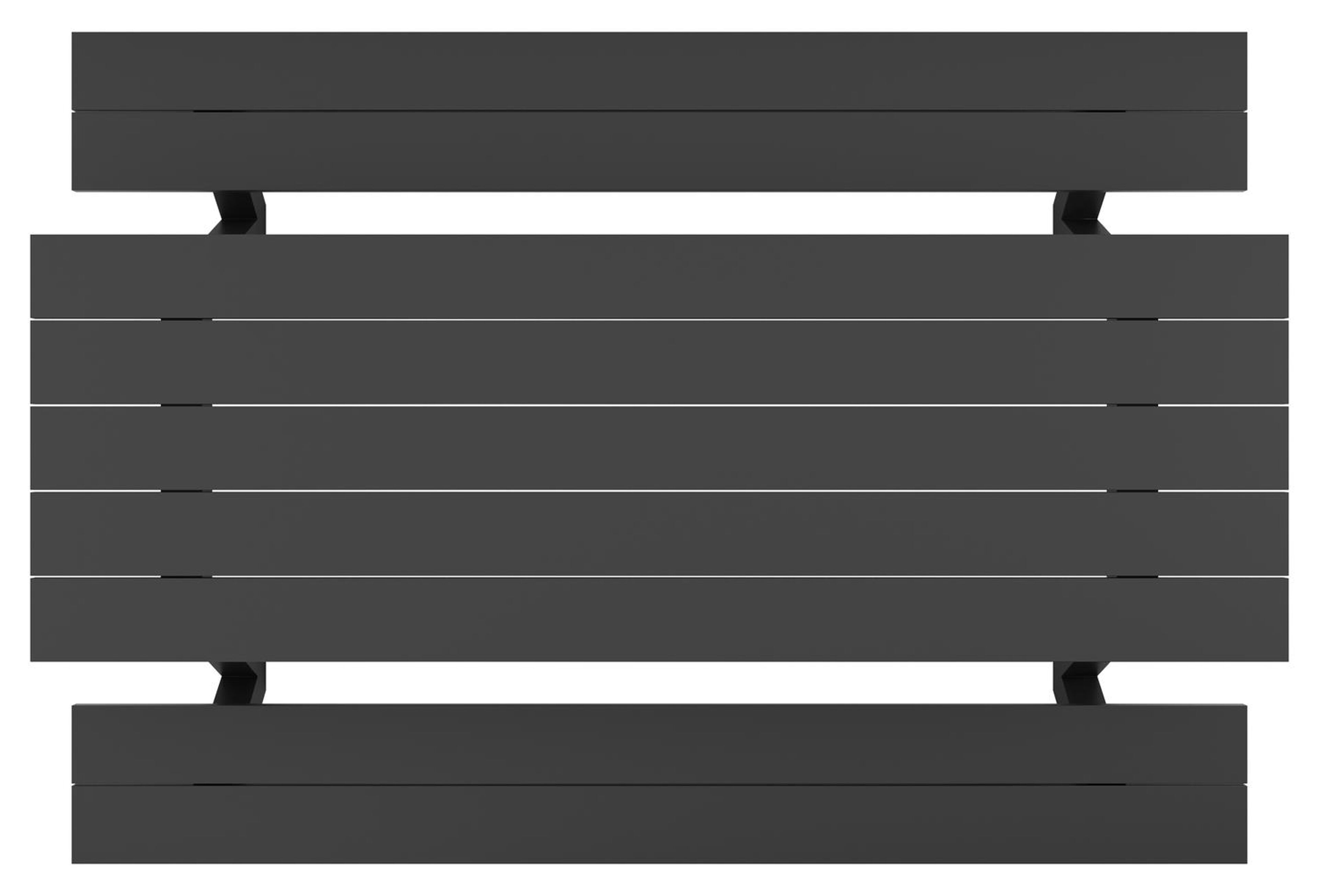 Table de pique-nique Norma en aluminium noir - Lg. 300 x Lrg. 213 x Haut. 74 cm