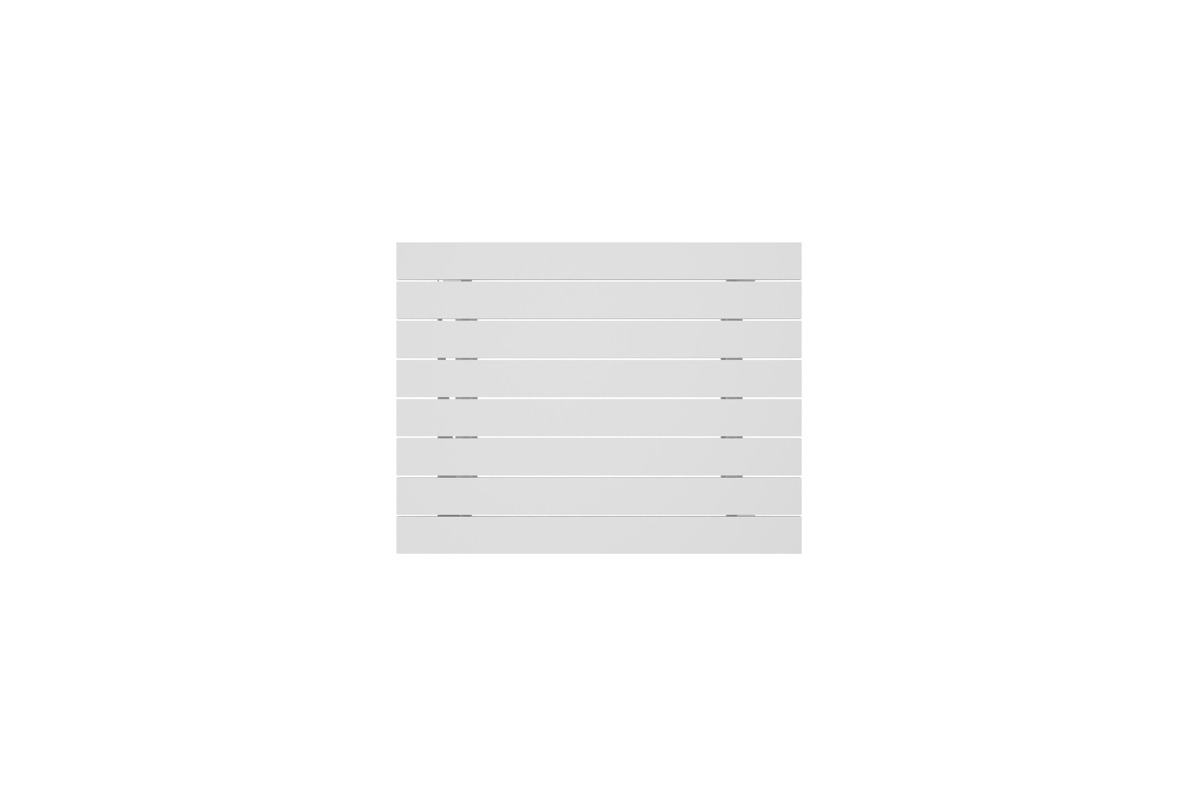 Alora loungetafel in wit aluminium - L 77 x B 77 x H 35 cm