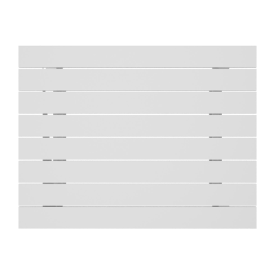 Alora loungetafel in wit aluminium - L 77 x B 77 x H 35 cm